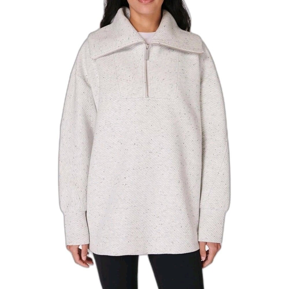 Sweaty Betty Women's Radiant Half Zip Pullover Sweatshirt Size XL